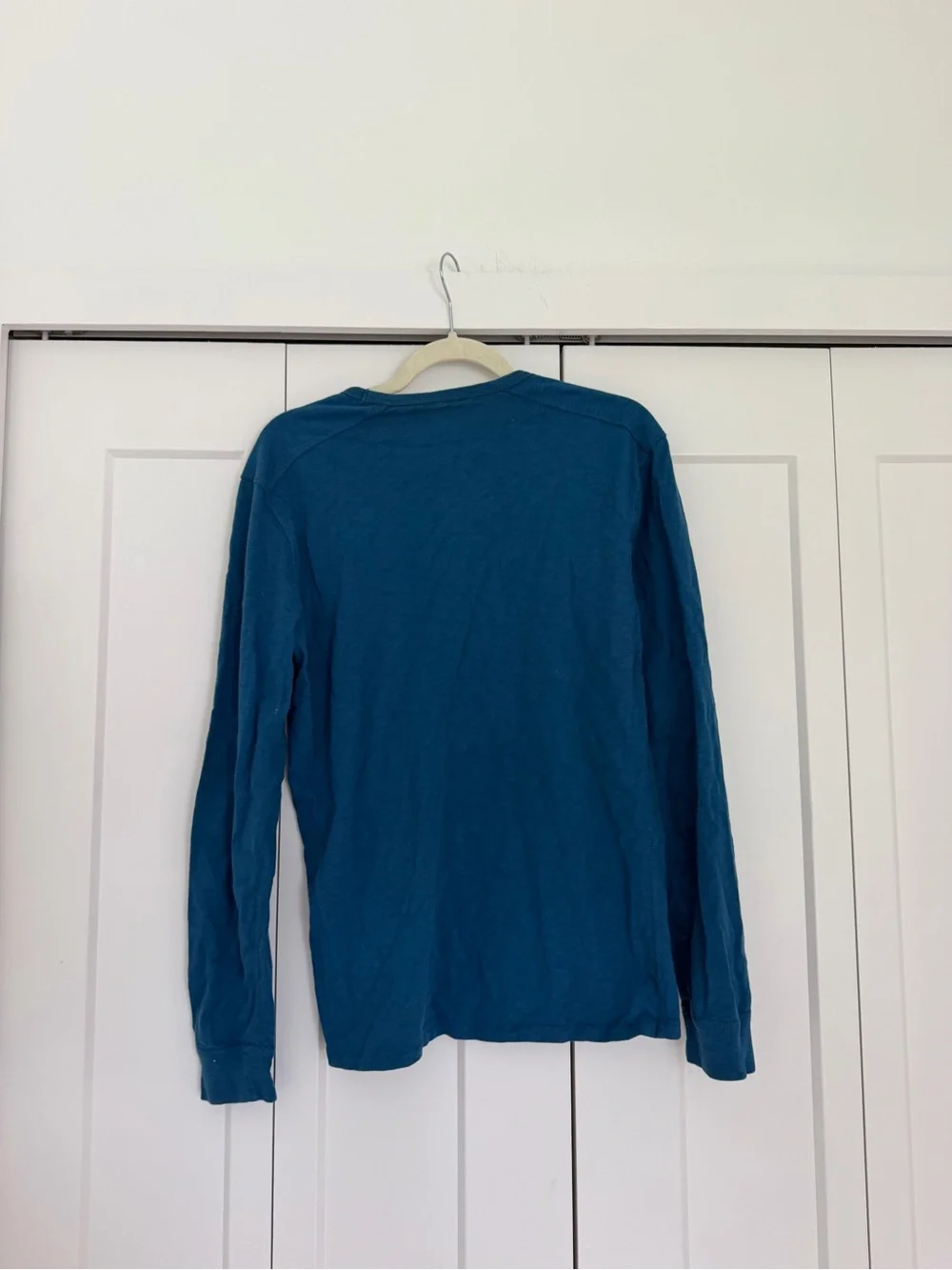 J Crew Teal Long Sleeve Crewneck Shirt
